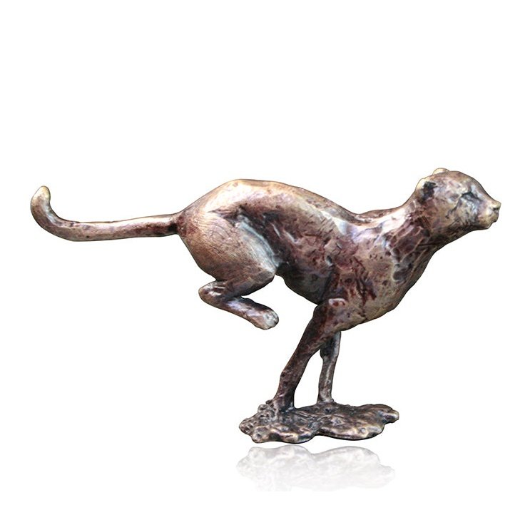 Buy Sculpture Cheetah, standing, bronze