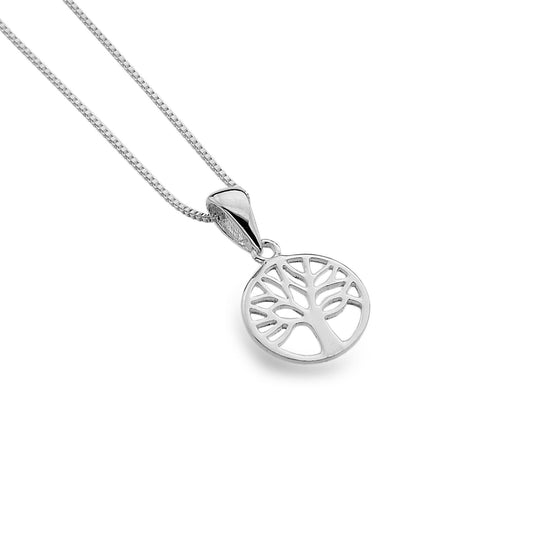 silver small tree of life pendant