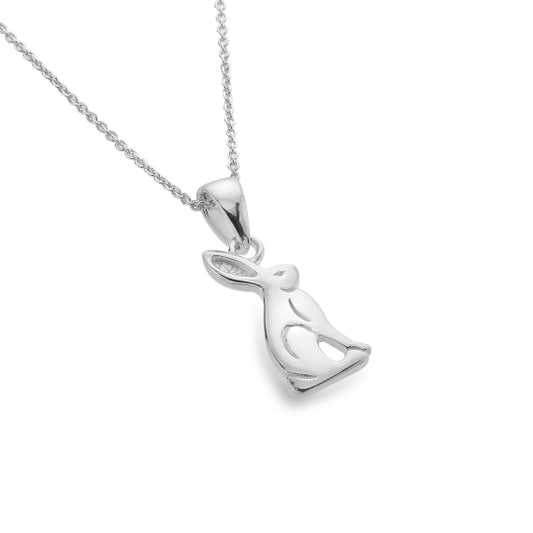 silver small hare pendant