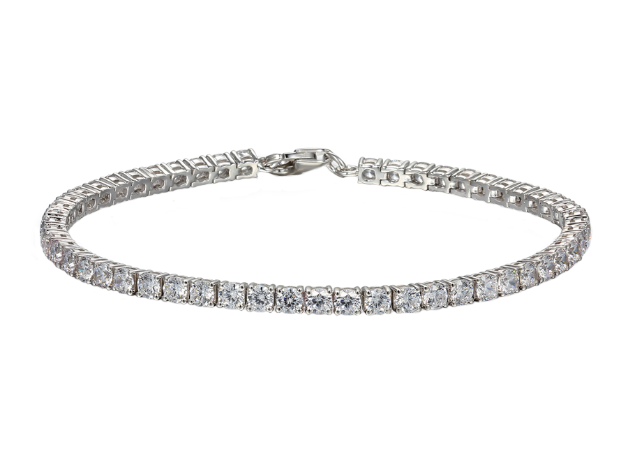 Silver and Cubic Zirconia tennis bracelet