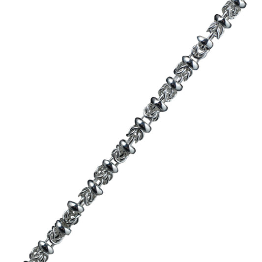 silver 18" fancy style chain