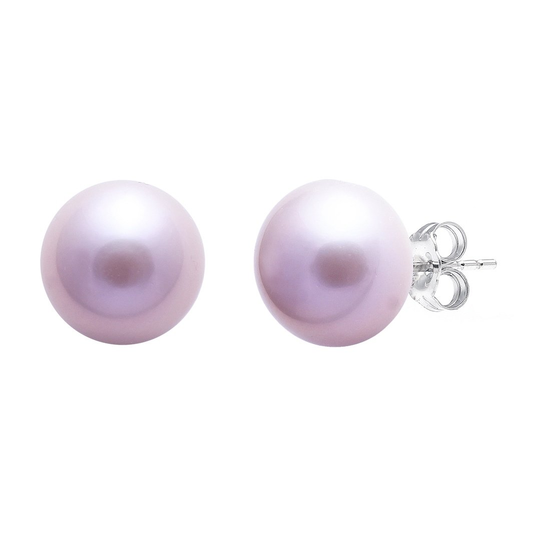 Pink freshwater pearl earrings