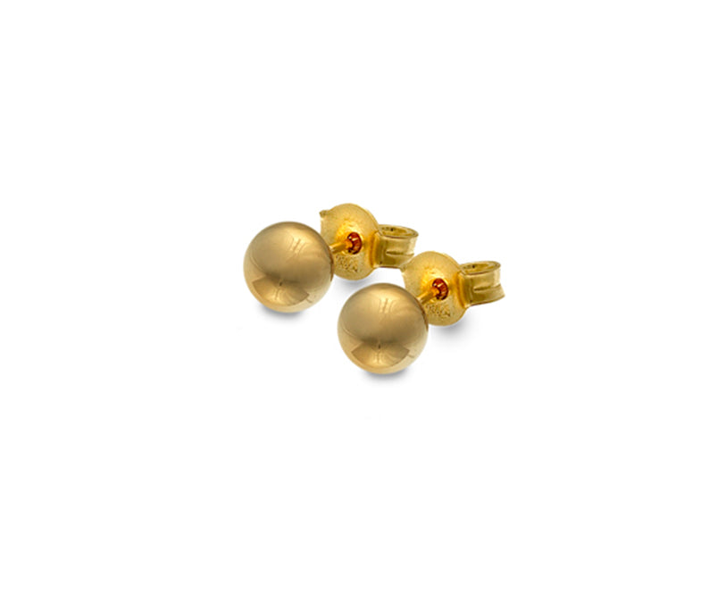 9CT Gold 6mm Ball Stud Earrings