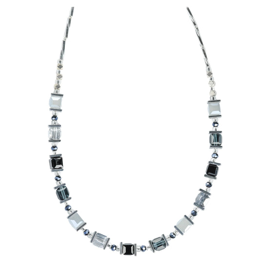 Silver and Hematite necklace