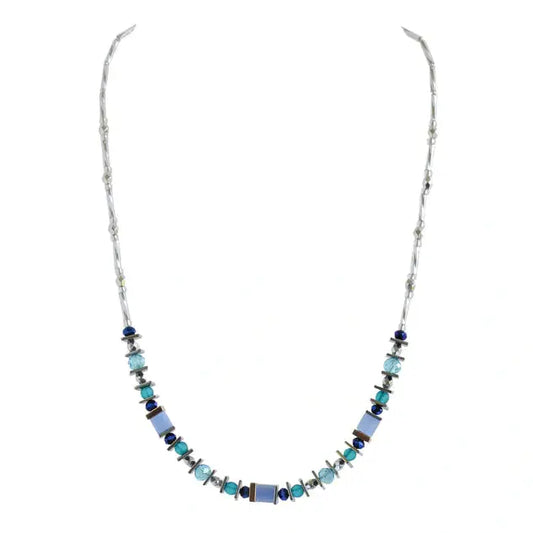 Multi-colour semi precious necklace