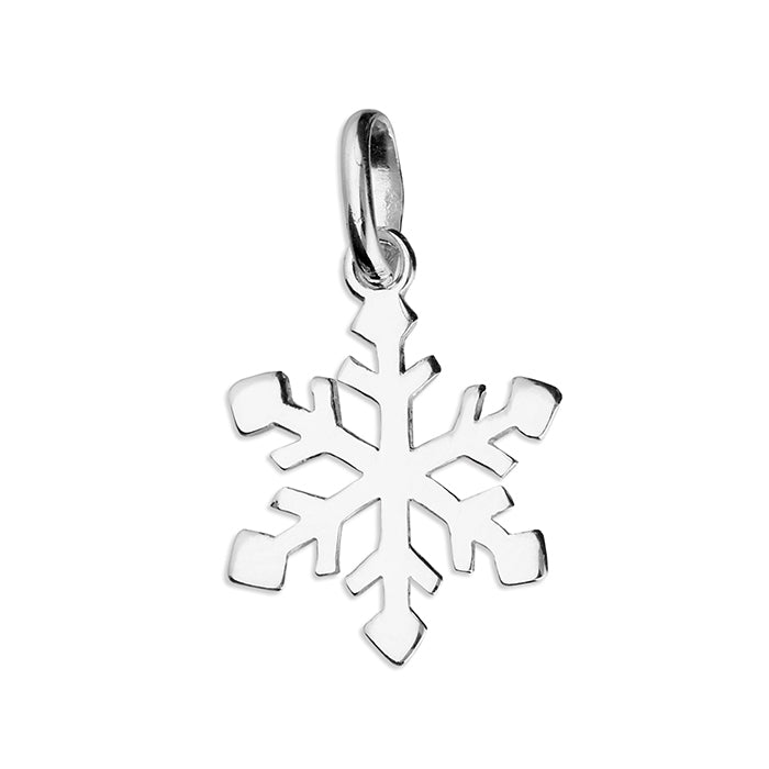 Silver snowflake pendant and earrings set