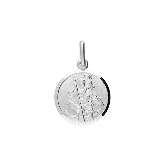 Silver St Christopher pendant.