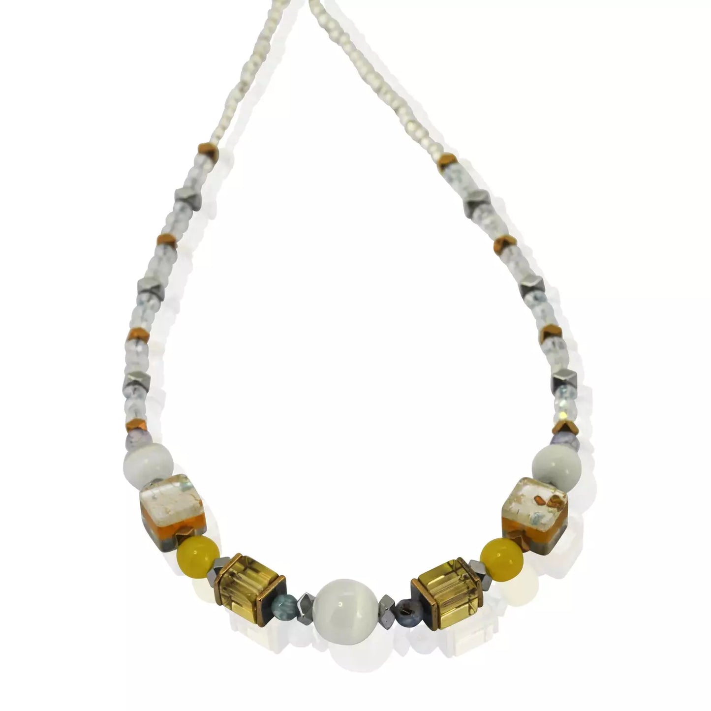 Blossom pastel agates necklace