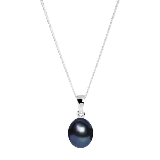 Black freshwater pearl pendant