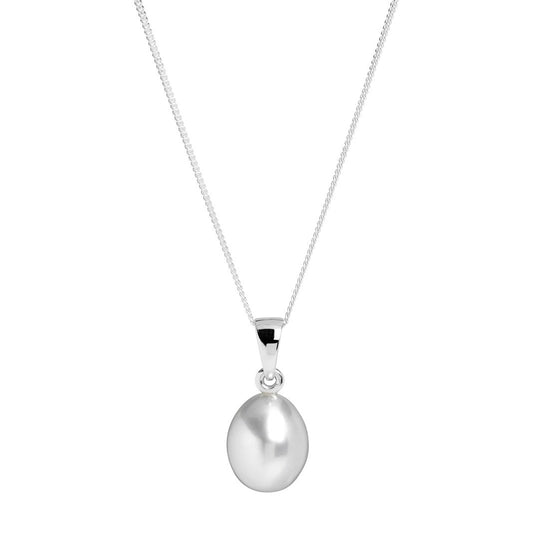 Grey freshwater pearl pendant