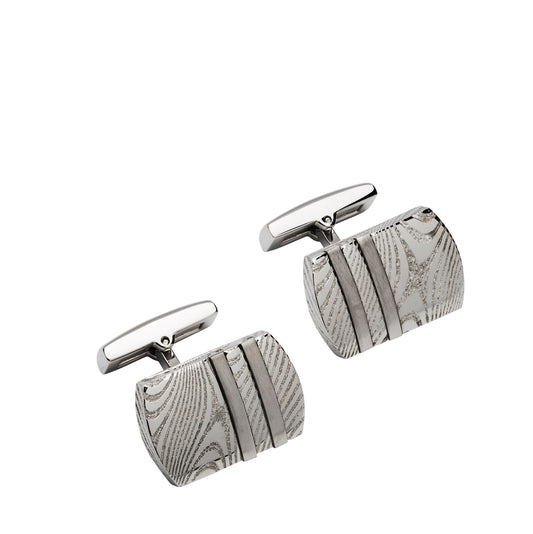 Stainless Steel patterened cufflinks