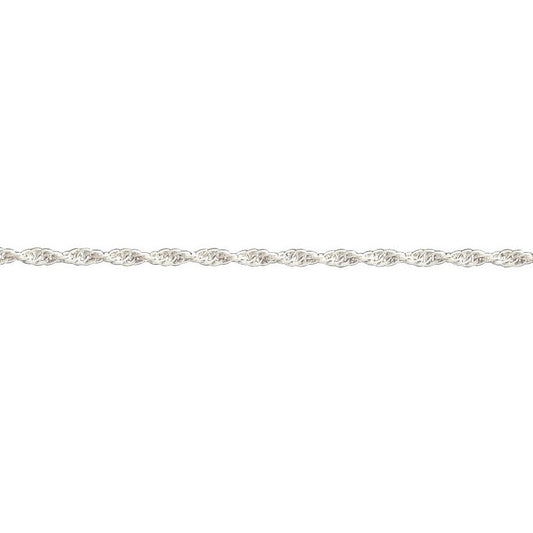 Silver rope chain bracelet