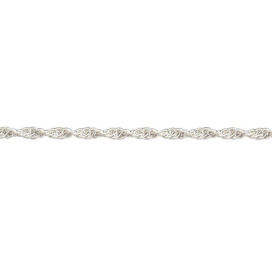 Silver rope chain bracelet