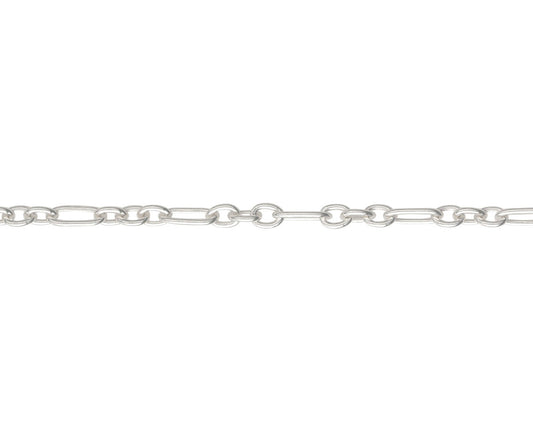 Silver Figaro Trace bracelet