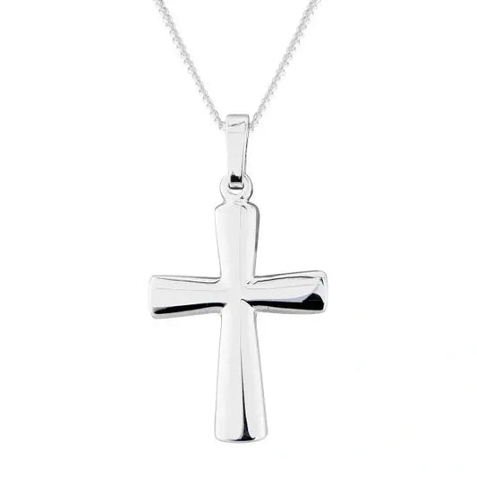 Silver polished cross