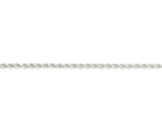 Silver Solid Rope Bracelet