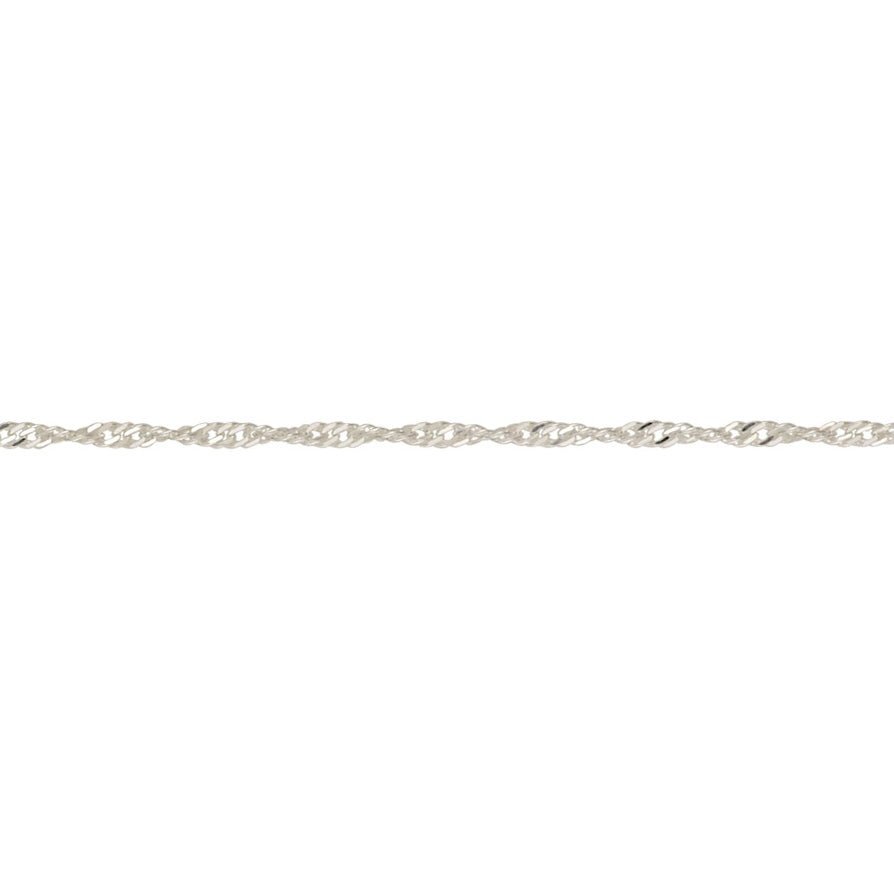 Silver twisted curb bracelet