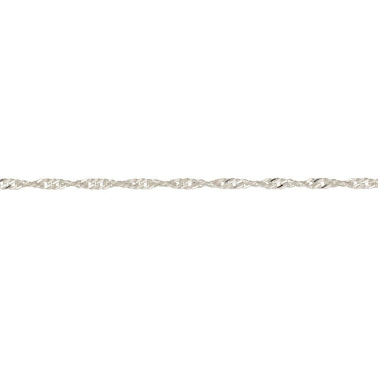 Silver twisted curb bracelet