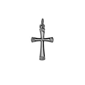 silver plain fancy shape cross pendant