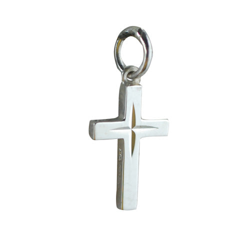 Silver cross pendant