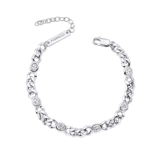 Fiorelli Curb Chain Bracelet with Cubic Zirconia