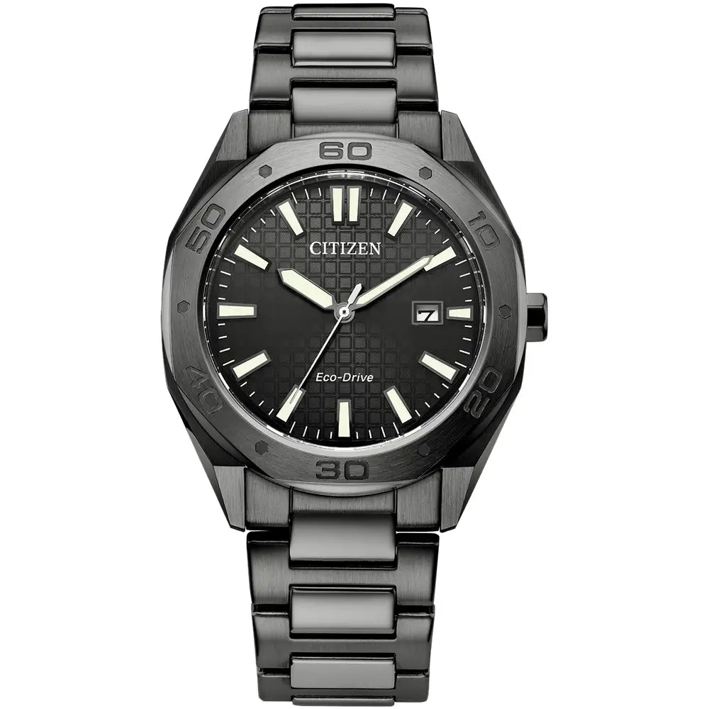 CITIZEN ECO DRIVE MENS BRACELET WATCH.