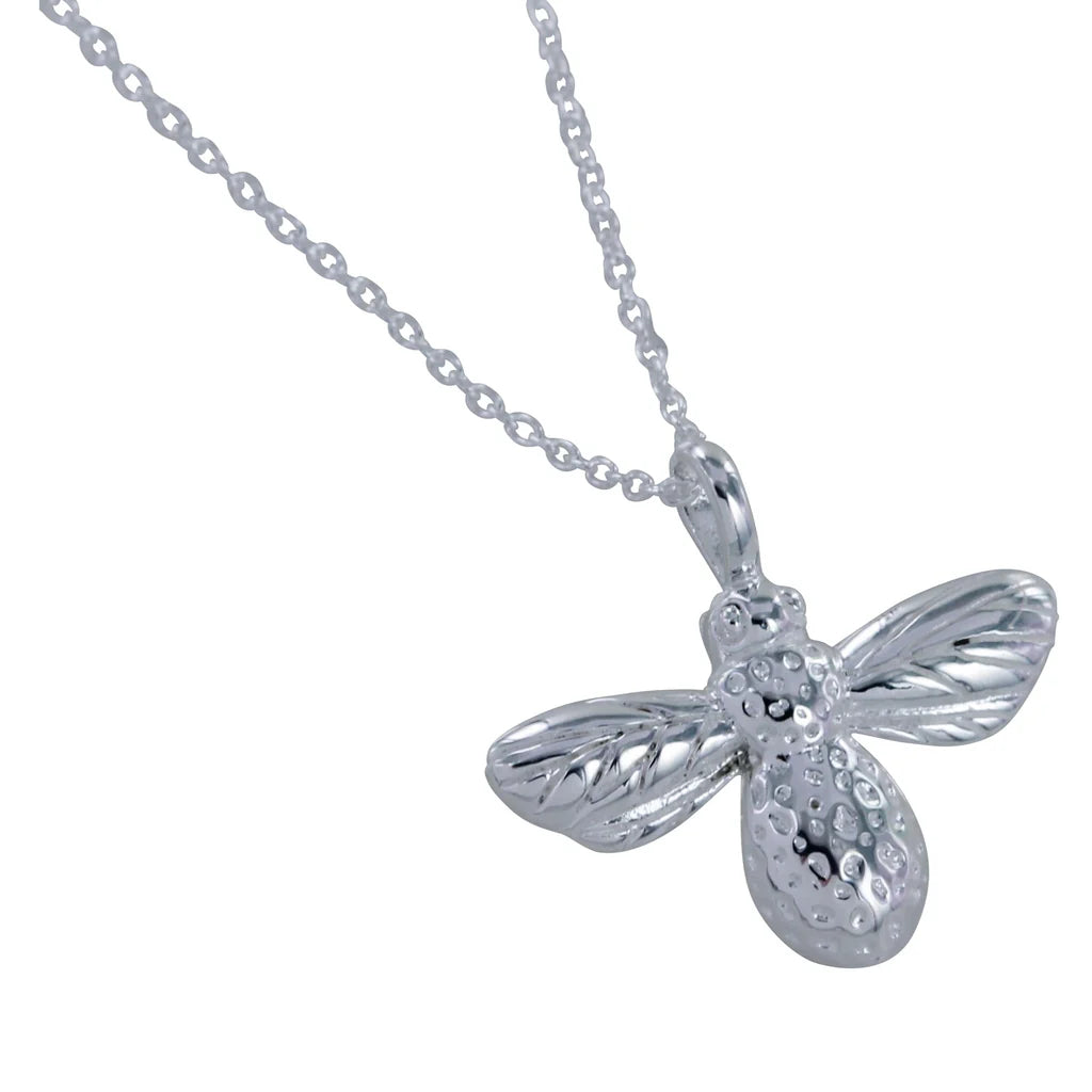 Silver Bumble Bee necklace