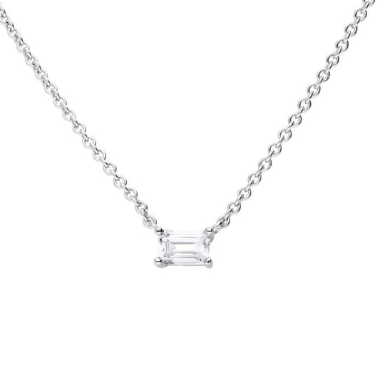 Diamonfire floating cubic zirconia necklace