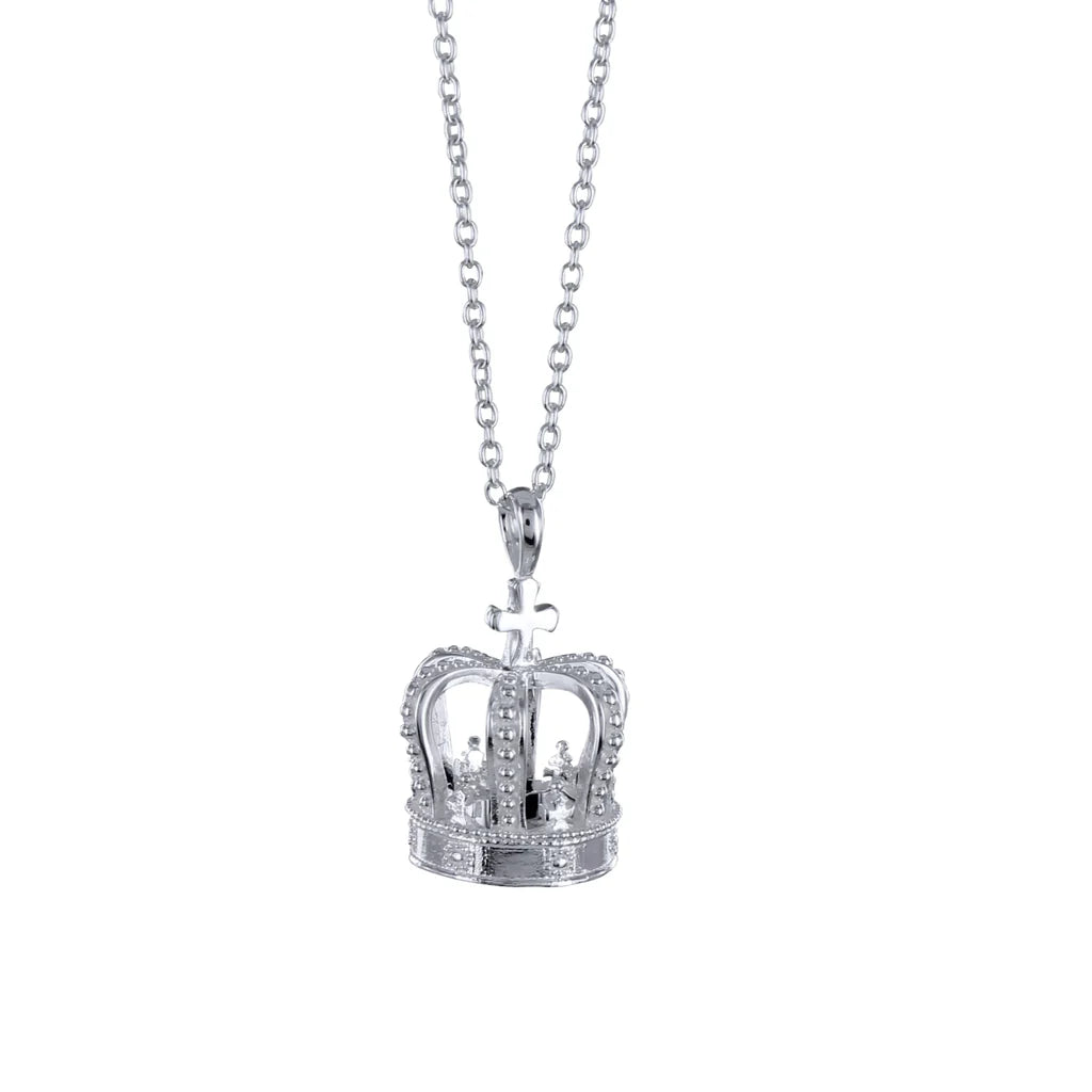 Silver Crown necklace