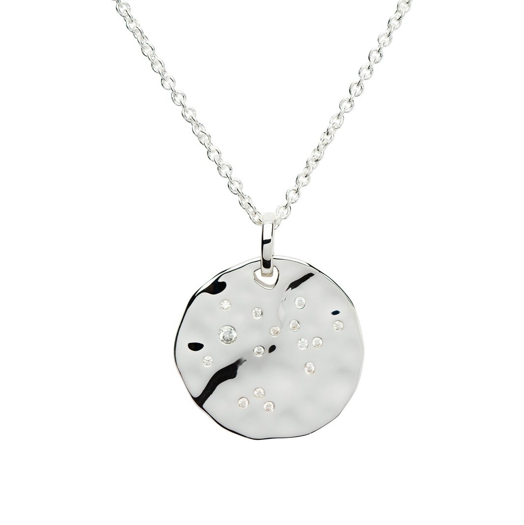 Silver and Cubic Zirconia star constellation pendant - Sagittarius