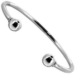 Gents Silver torque bangle 4mm