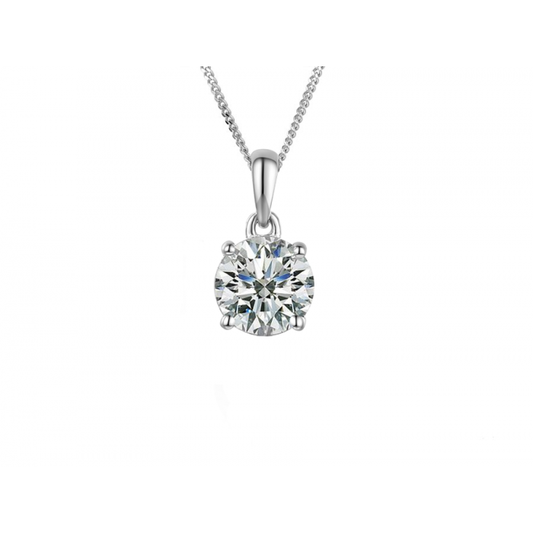 Silver Cubic Zirconia pendant