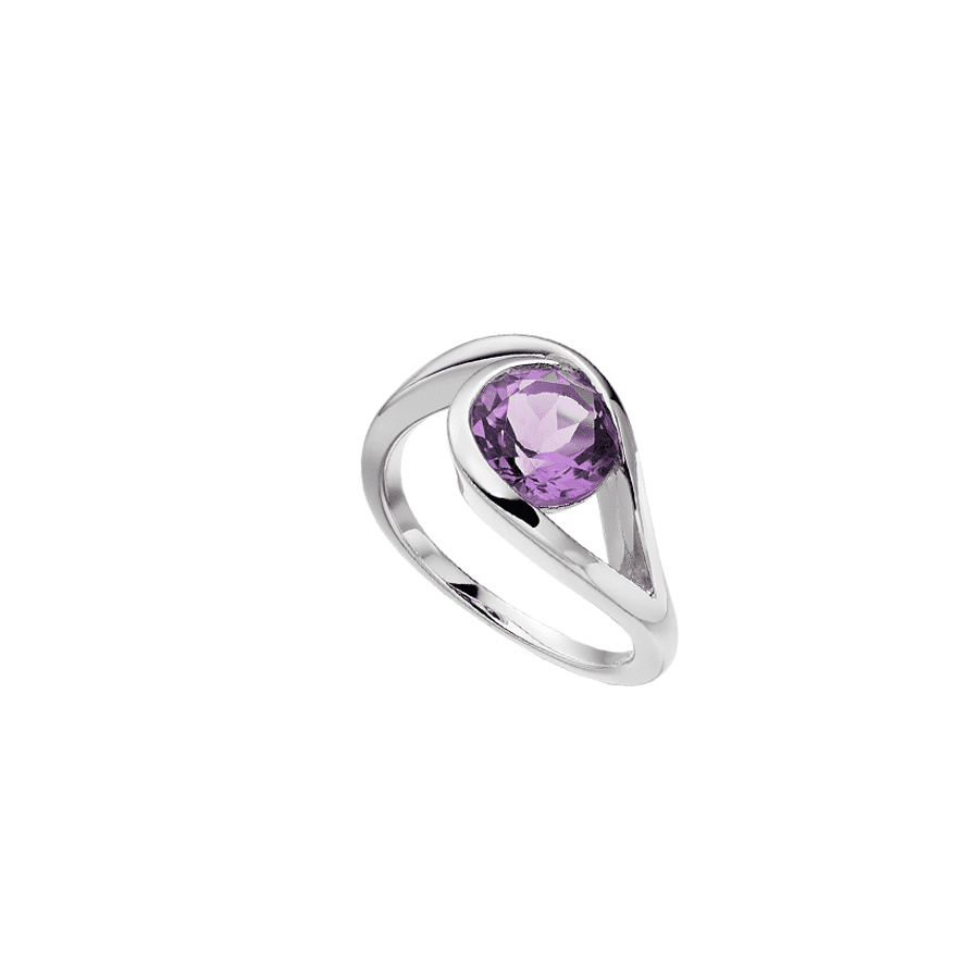 Silver and Amethyst ring