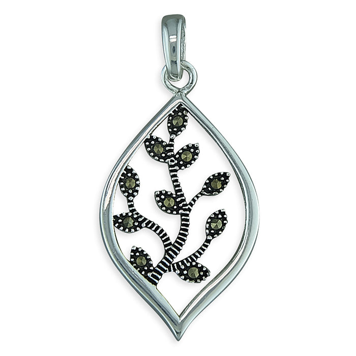 Silver Marcasite Necklace