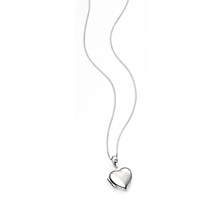 D For Diamond Silver And Diamond Heart Locket