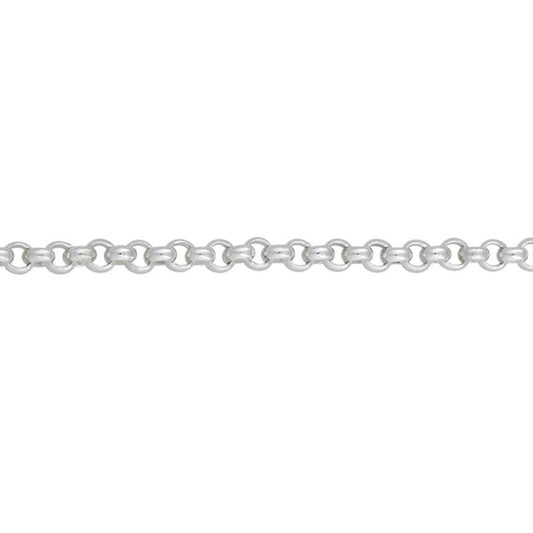 Gents Silver round belcher chain