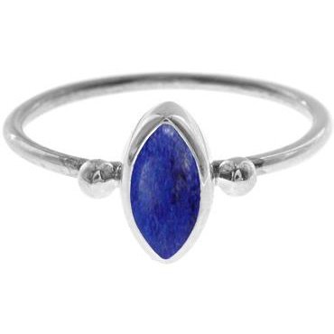 Silver and Lapis Lapzui Ring.