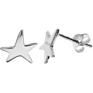 Silver Star Stud Earrings