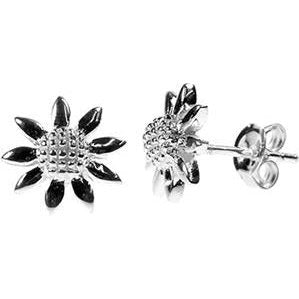 Silver Daisy Stud Earrings