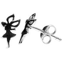 Silver Fairy Stud Earrings